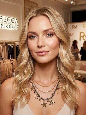 Rebecca Minkoff Multi-Star Layered gold Necklace